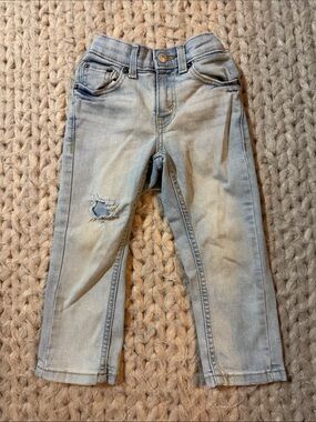 Levi's Light Blue Kids Distressed Jeans
